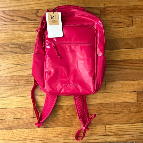 CALPAK, Terra Laptop Backpack in Dragonfruit - Picture 5 of 11